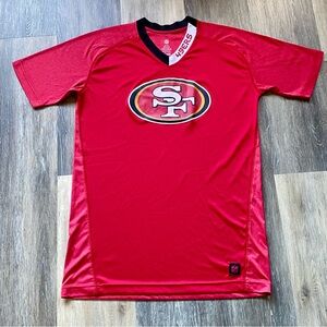 NFL San Francisco 49ers Fitted Football Jersey Top